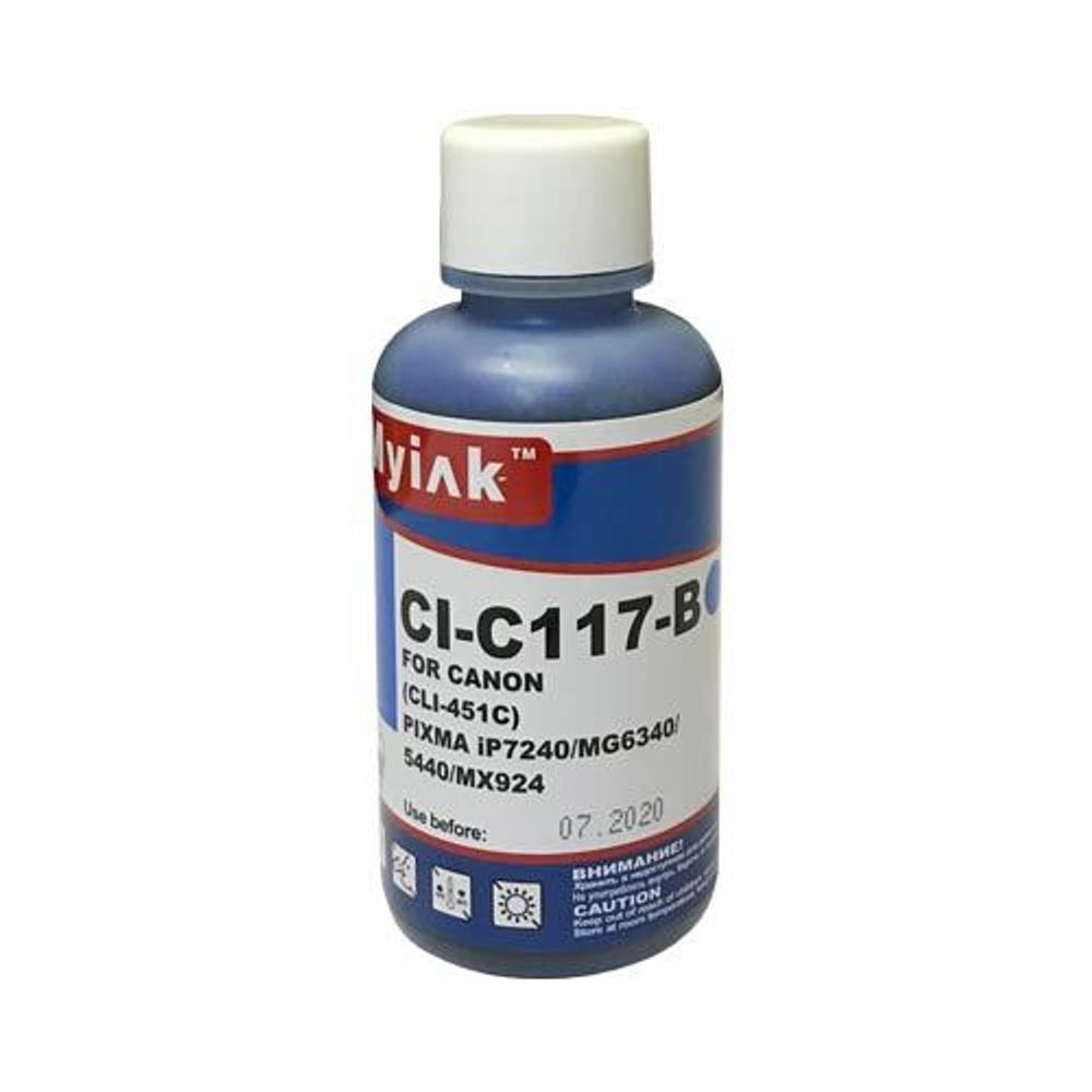 Чернила для CANON CLI-451C (100мл, cyan, Dye) CI-C117-B Gloria™ MyInk