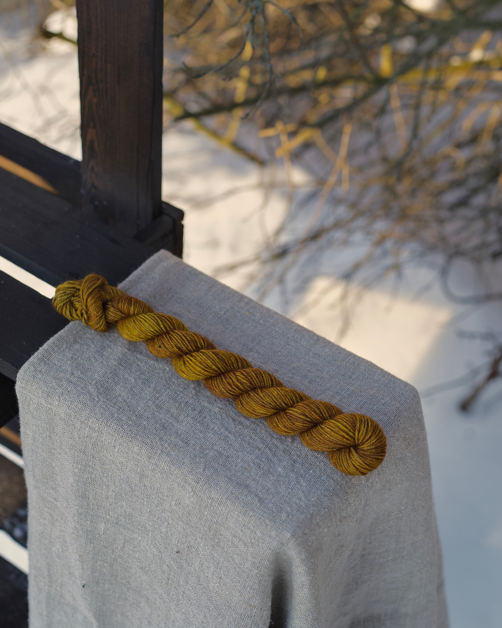 Носочная пряжа с пухом яка "Непальское золото" (мини)