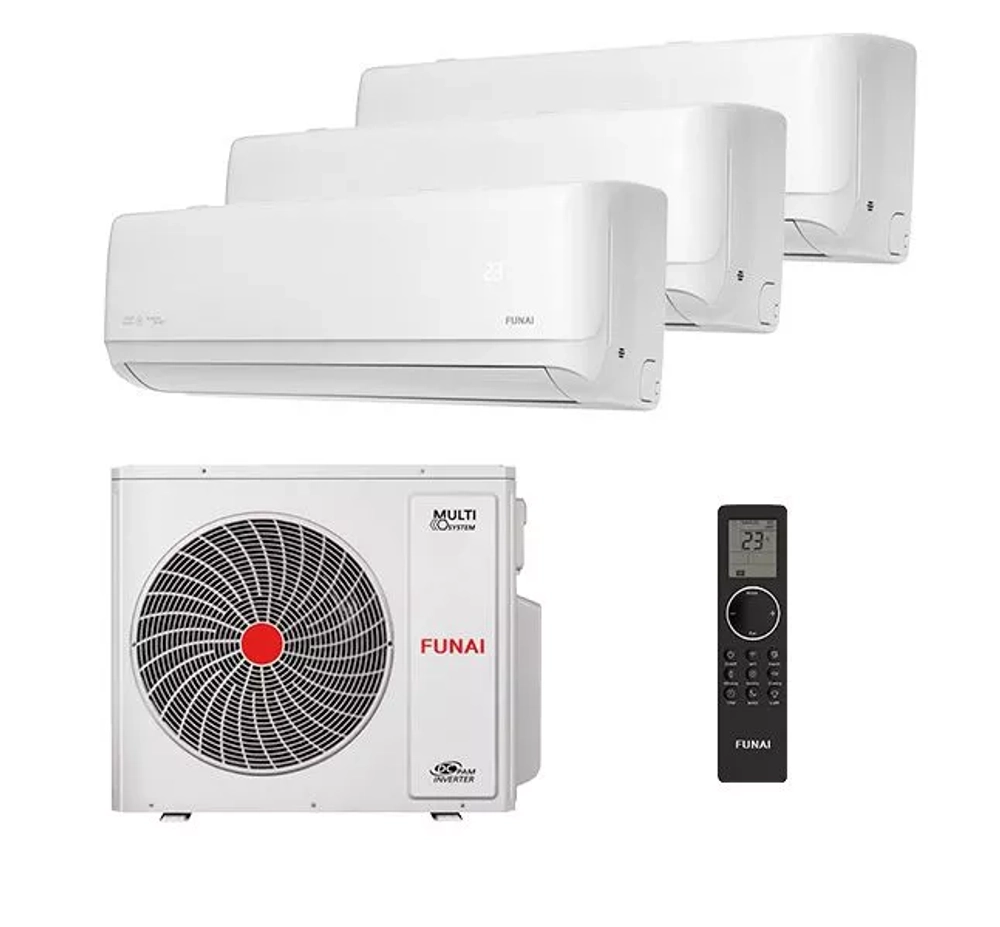 Мульти сплит-система Funai на 3 комнаты (25+25+25 кв.м.) серия DAIJIN