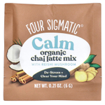 Four Sigmatic, Calm, смесь для приготовления органического латте с грибами рейши, без кофеина, 10 пакетиков по 6 г (0,21 унции)