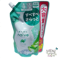 Жидкое мыло для тела Kracie Naive Body Soap Aloe Extract Blended с Алоэ, мягкая упаковка 760 мл.