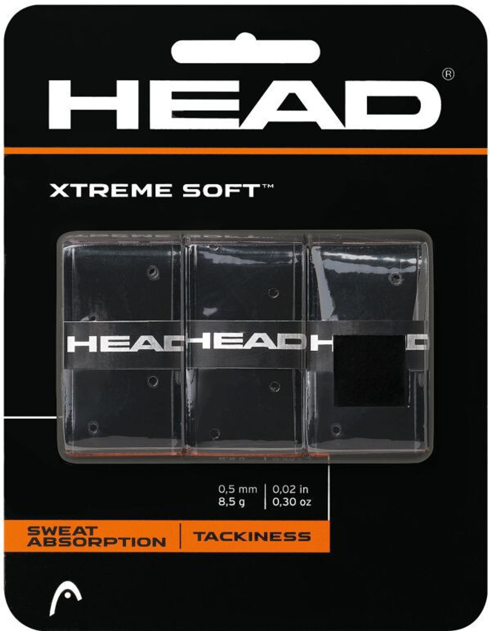 Намотки теннисные Head Xtremesoft black 3P