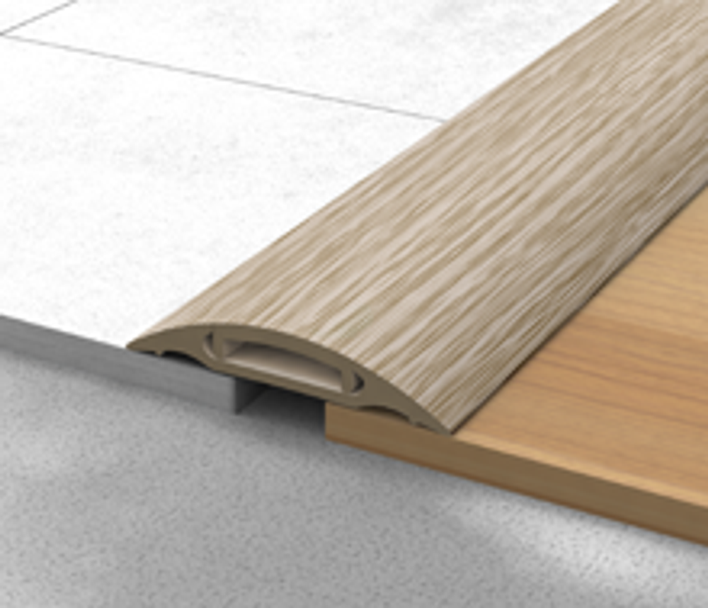 Порог с монтажным каналом Идеал 42 мм 229 Дуб латте