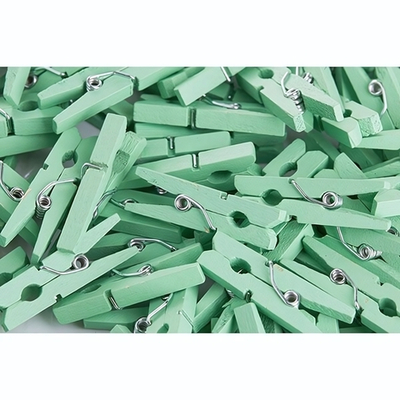 Прищепки-мини д/бокала[500шт];сосна;,L=30,B=8мм;бирюз. (Цвет: бирюзовый)