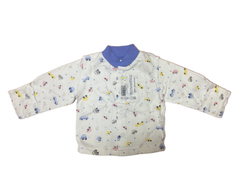 Кофточка длинный рукав из футера (100% хлопок с начесом) на кнопках с антицарапками на рост 56 см