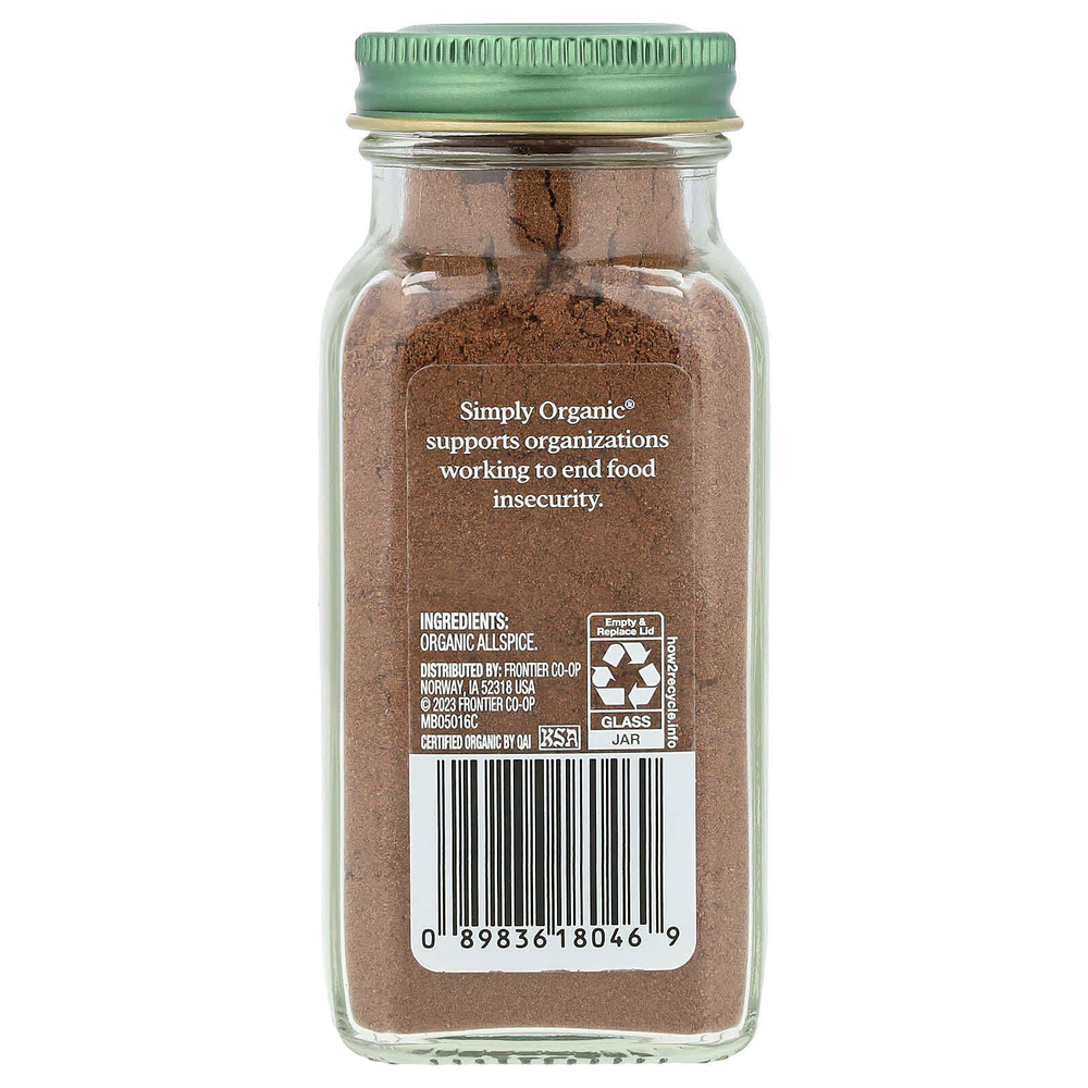 Simply Organic, Душистый перец, 73 г (2,57 унции)