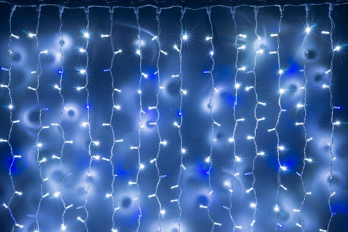 LED- PLS-9020-240V-2*9М-W/WH-F(Blue) (белые светодиоды/белый пр) Flash