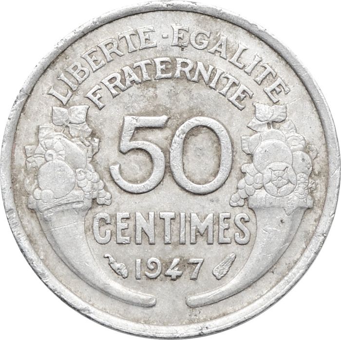 50 сантимов 1947 Франция