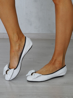 Балетки женские летние натуральная кожа