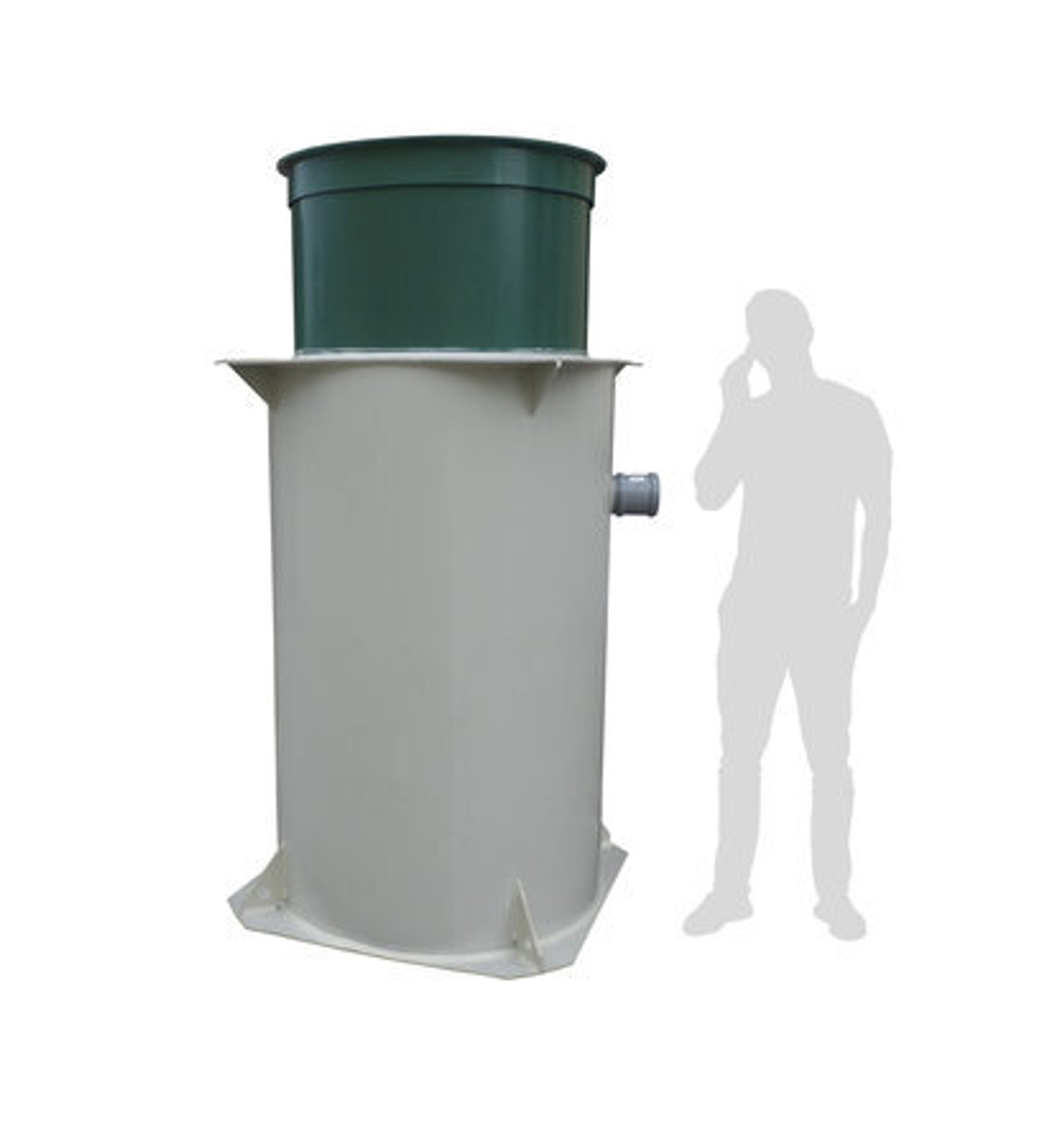 Станция биологической очистки Экобак 10/800 аэро Экогрупп ДВ 2300/1900 л./ 1900 л. в сутки / 10-12 чел. (1450x1450x2040см;) - арт.561170