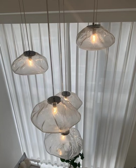 Pendant design lamp 73 by Bocci (Clear)
