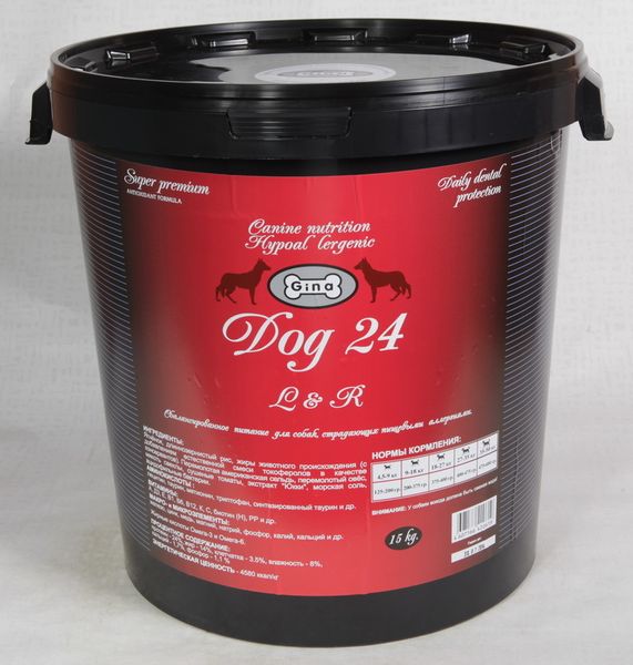 Gina Dog 24 Корм для Собак Ягненок с Рисом