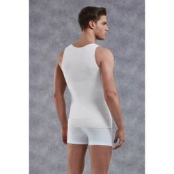 Мужская майка- корсет plus-size  Doreanse 5950P белая