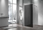 Душевая перегородка Vincea Walk-In VSW-1H900CGGM 90 вороненая сталь/стекло тонированное