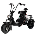 Электроскутер Citycoco Trike Mini 1000W 48V 20AH Чёрный