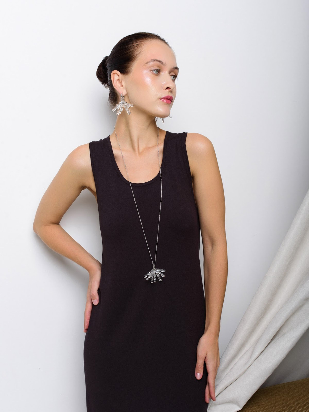 Цепь "Bubble brush" Silver