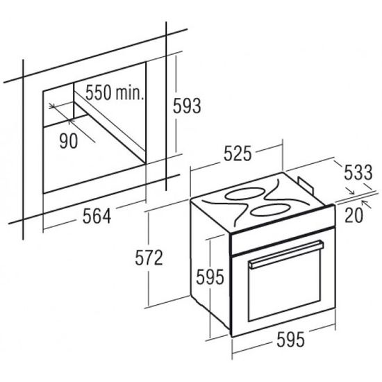 Электрический духовой шкаф CATA MRA 7008 IV