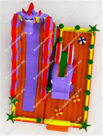 Надувной батут "Сиреневый дракон"