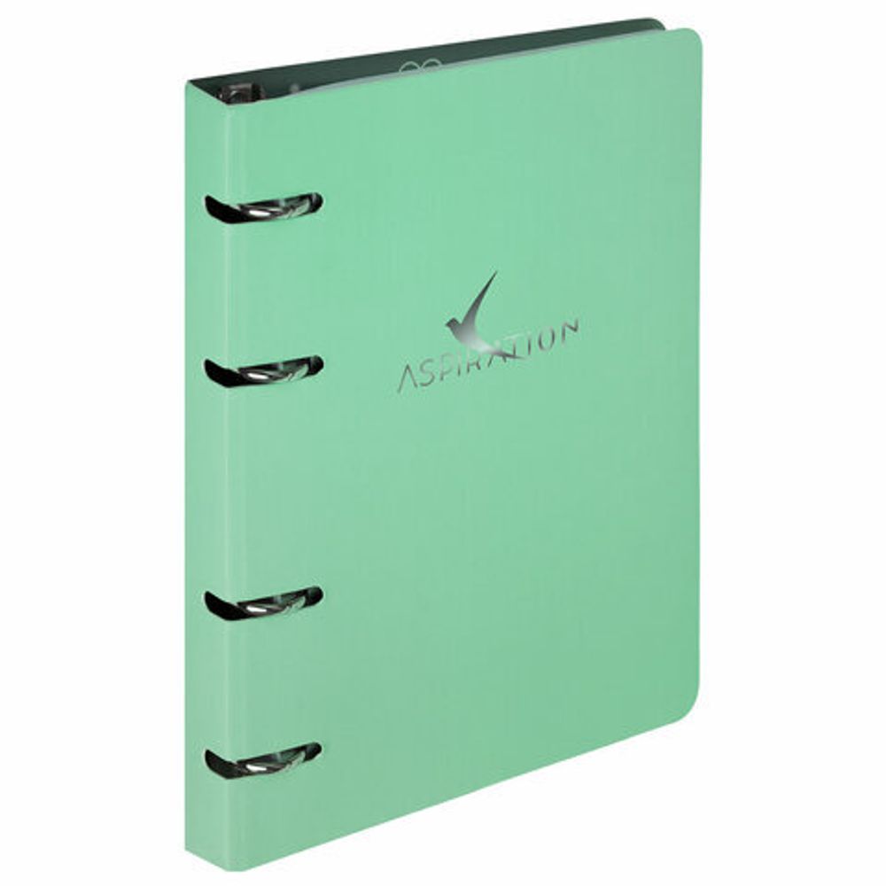 Тетрадь на кольцах А5 160х212 мм, 120 листов, картон, фольга, клетка, BRAUBERG, "Pastel", 404734