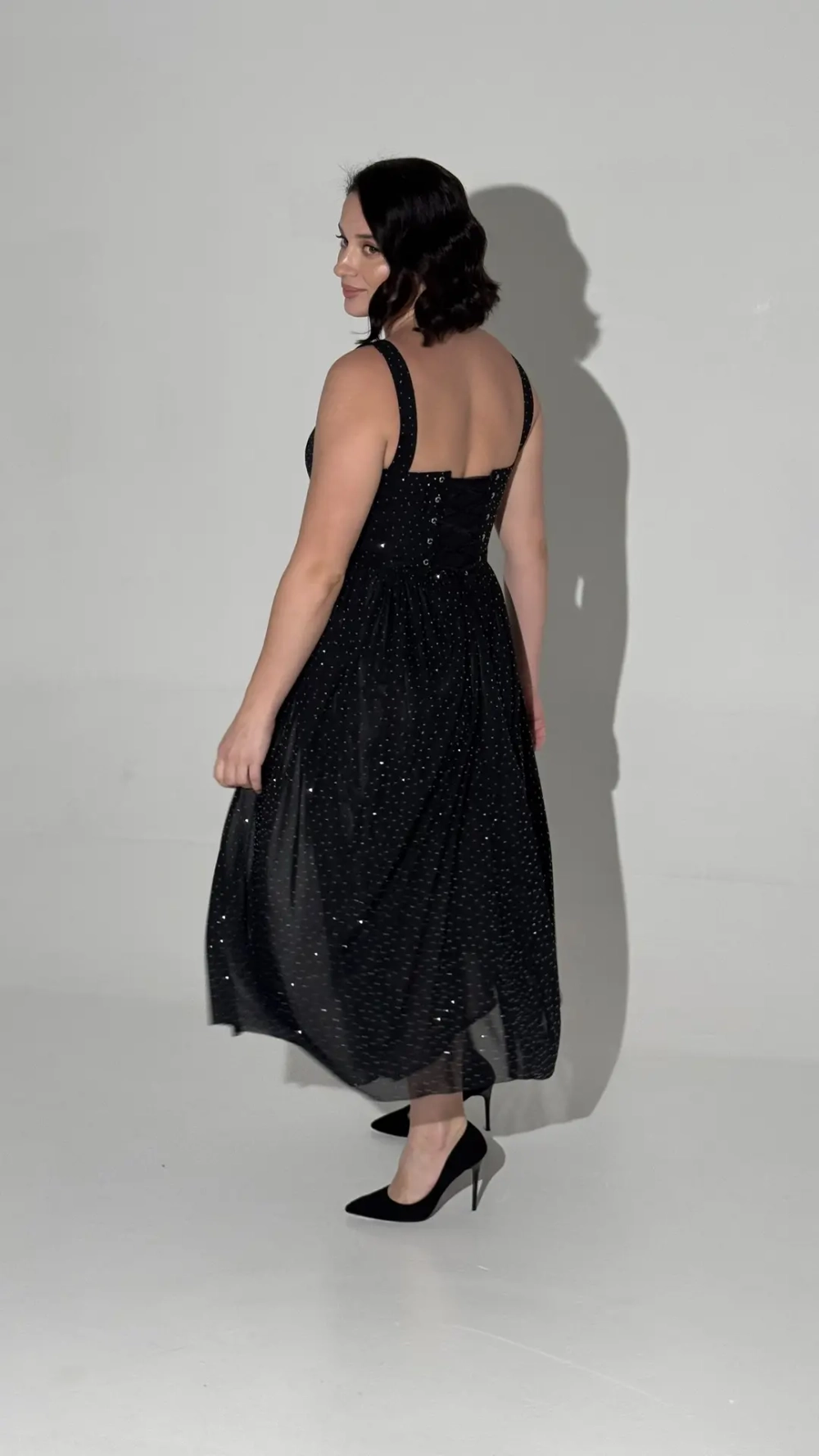 Платье со стразами