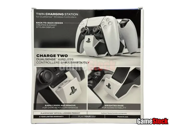 Зарядная станция PowerA PS5 Twin Charging для 2-х геймпадов Sony DualSense