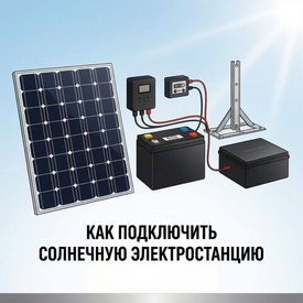 Как подключить солнечную электростанцию