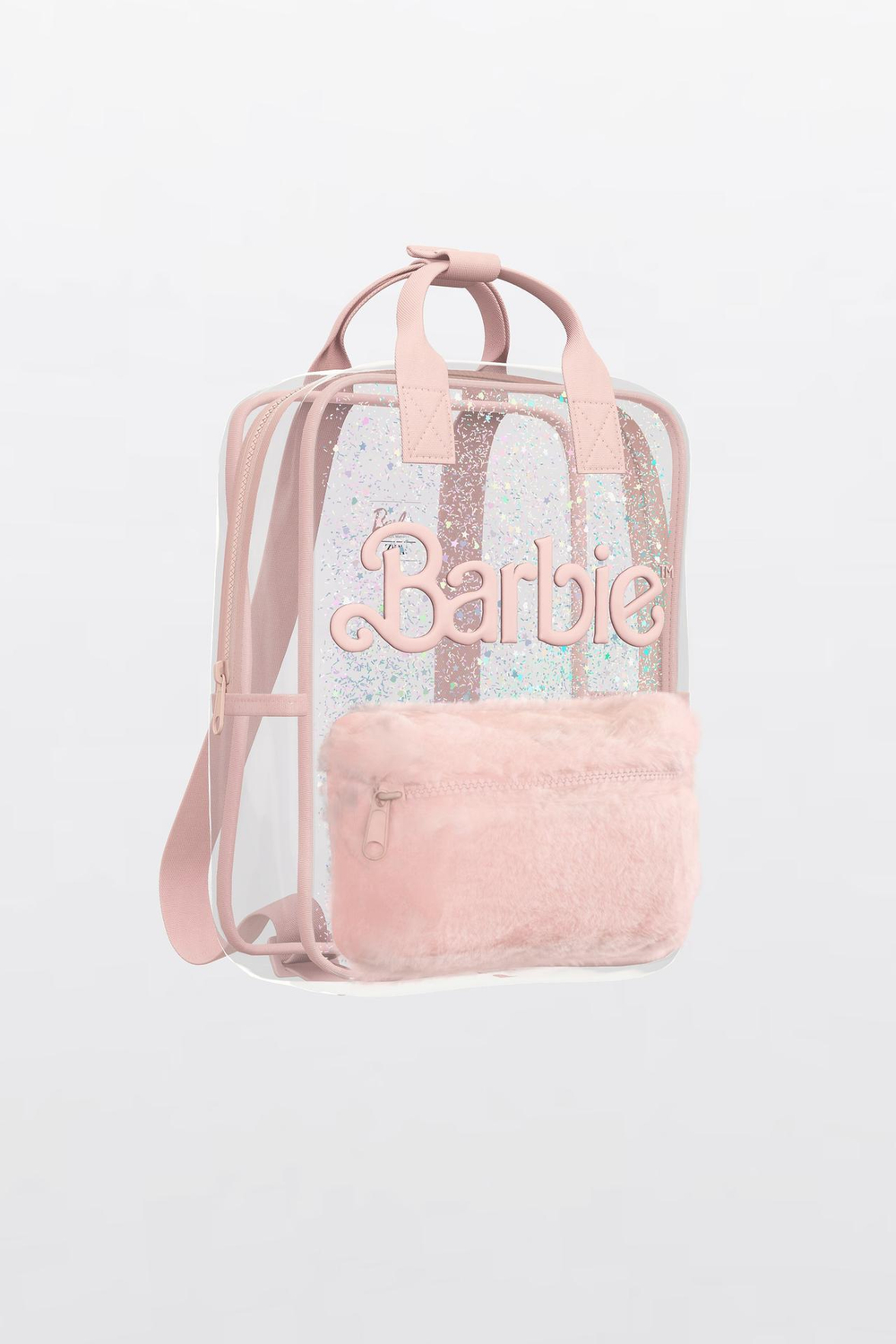 ZARA ВИНИЛОВЫЙ РЮКЗАК BARBIE™, РОЗОВЫЙ