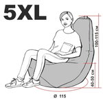 Кресло-мешок Груша, Оксфорд, Размер XXXXXL