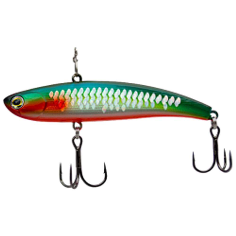 Раттлин EcoPro Vib Nemo Slim 80мм 22г #055 Крючок №6/4 Светятся в UV Shiny Shad