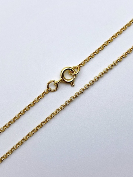 Цепь из серебра/Горох/Позолота