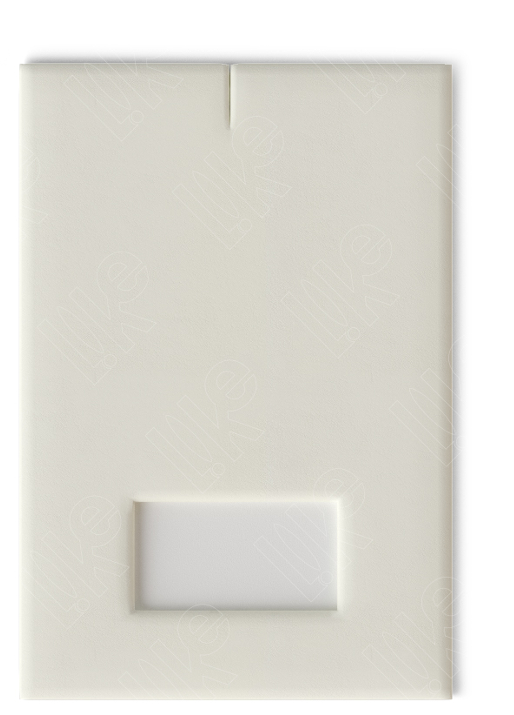 Вкладыш 05/наклонный/для серег/2 прорези посередине/окошко для бирки/прорезь для нитки