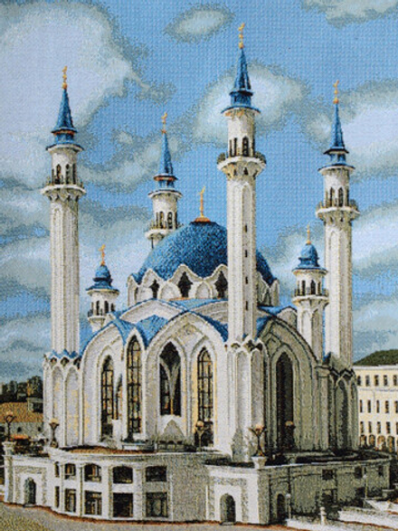 Гобеленовая картина "D. КАЗАНЬ" в багетной раме, Россия.