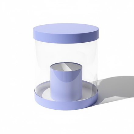 Коробка аквариум 32см Цвет :Светло фиолетовый.