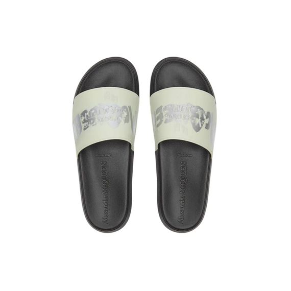 Alexander McQueen Flip Flop 'Silver Black'