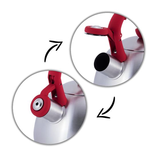 Чайник 2 л. из нержавеющей стали со свистком Kamille KM-0693