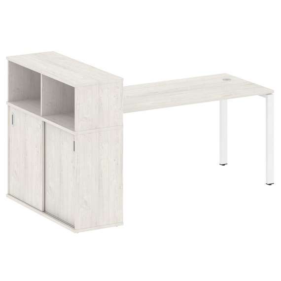 Метал Систем Стол письменный с шкафом-купе на П-образном м/к БП.РС-СШК-3.4 Т