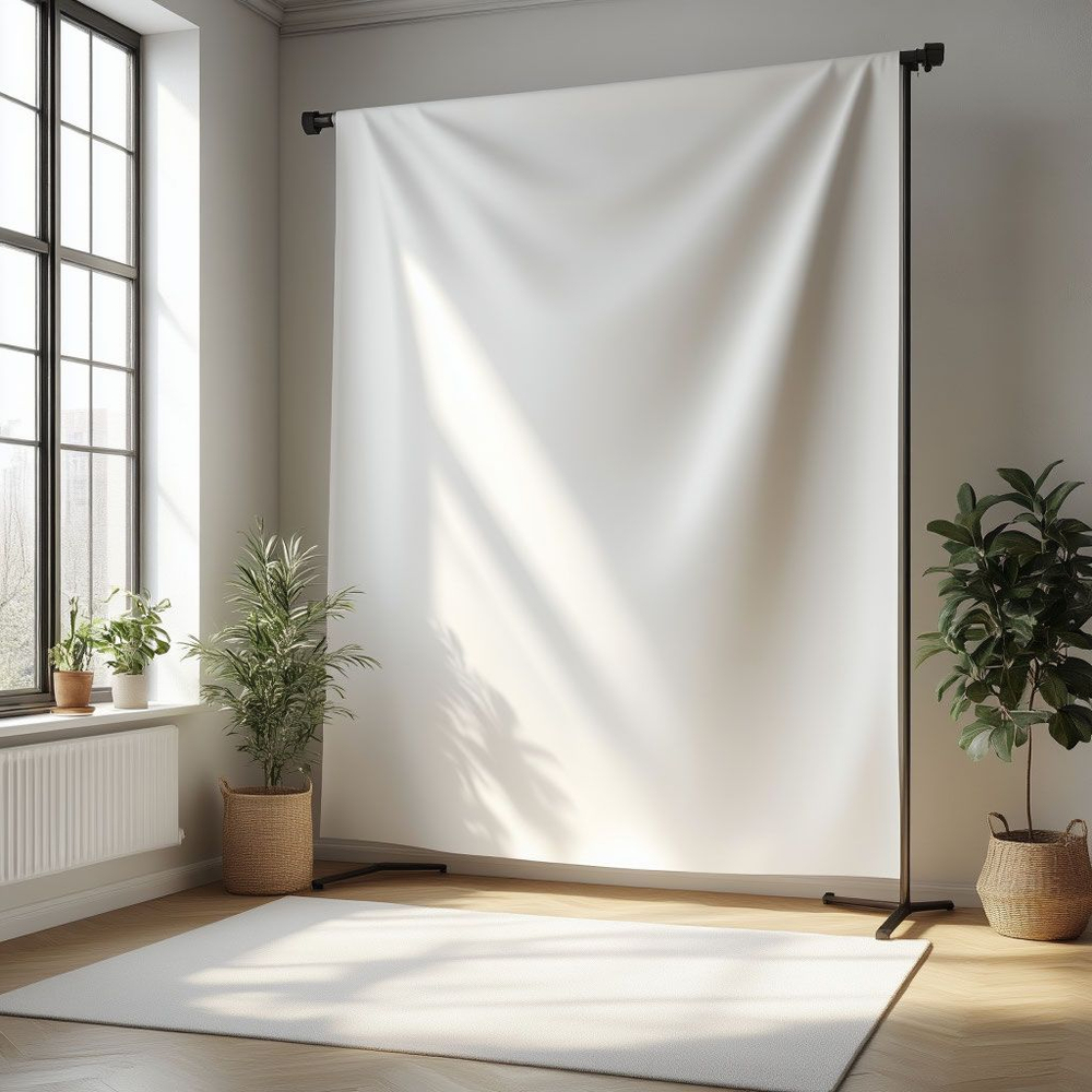 Натяжной потолок 240х300 см, матовая фактура, белый цвет, MSD Ideal комплект для САМОСТОЯТЕЛЬНОГО МОНТАЖА