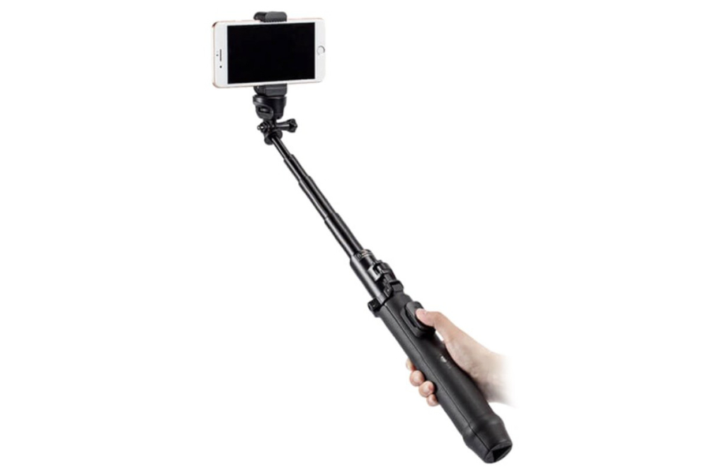 Штатив-монопод Sirui MS-01K с держателем для смартфона и Bluetooth контролером