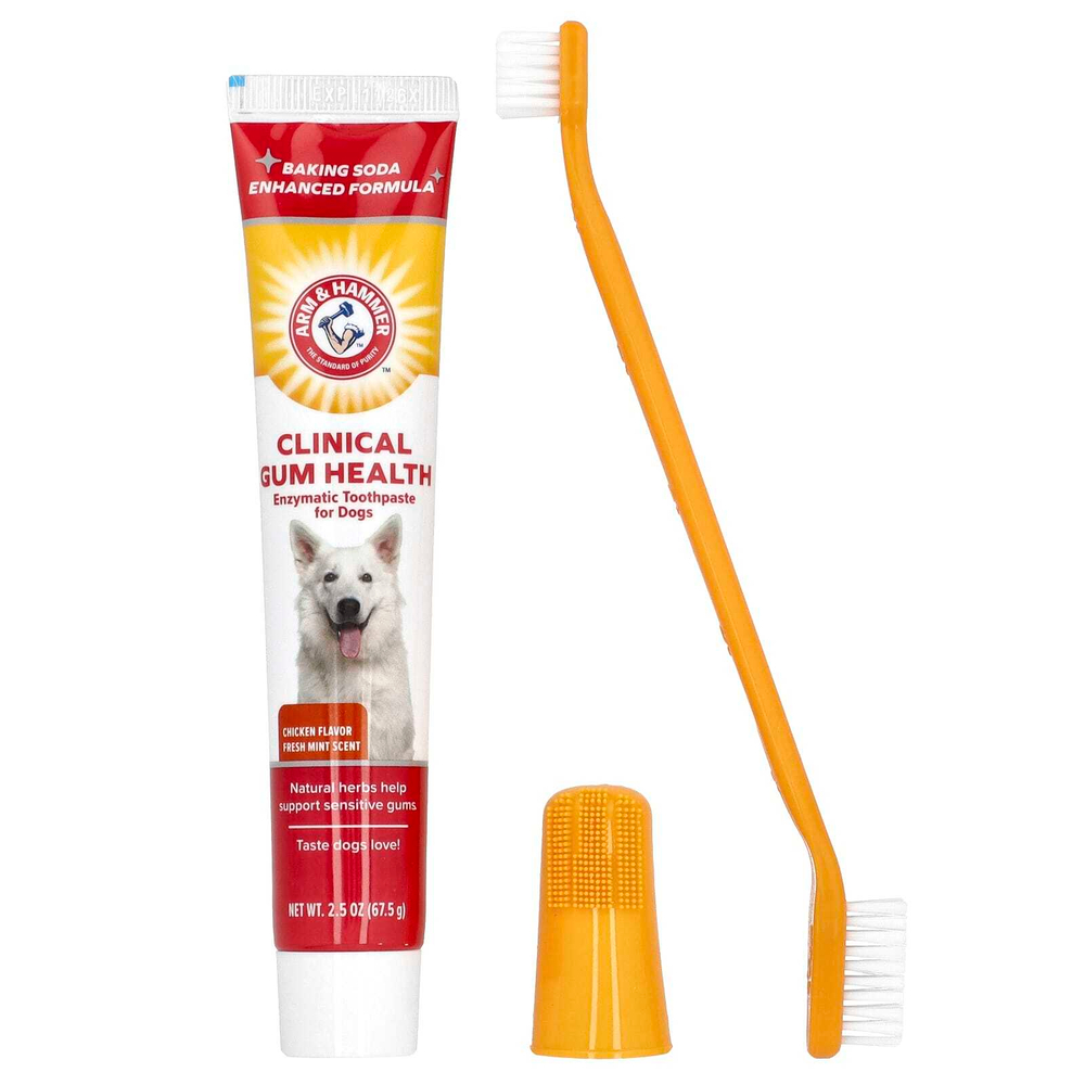 Arm & Hammer, Clinical Gum Health, стоматологический набор для собак, курица, набор из 3 предметов
