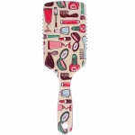 Расческа массажная прямоугольная форма «КОЛЛЕКЦИЯ ИМАНИ - МАКИТА», микс 4 дизайна, 24*7,5см (PVC упаковка)