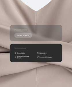 Oysho Топ Light Touch с перекрестной спинкой, темно-серый