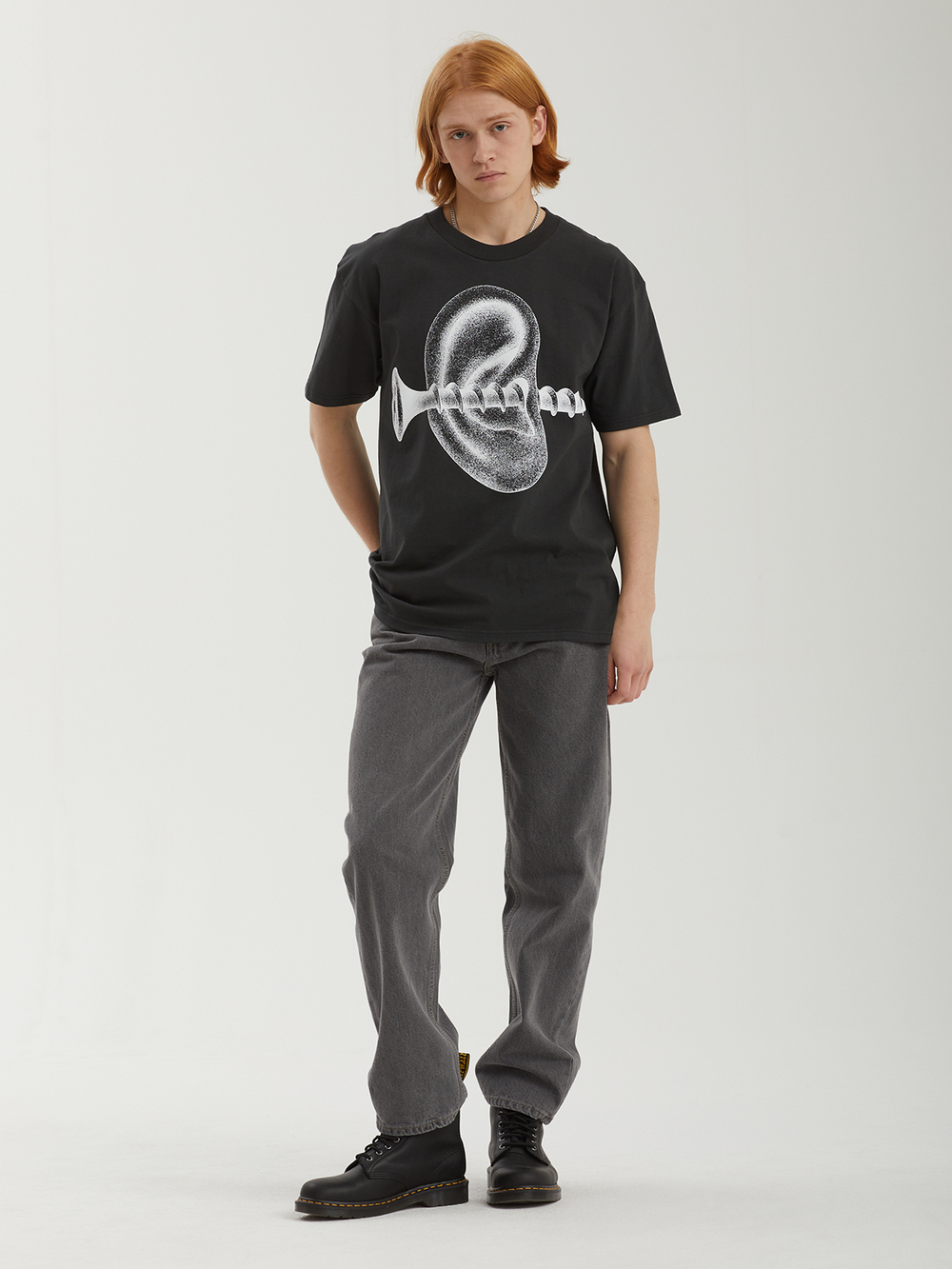 Мужская Футболка Obey Records Ear