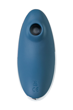 Вакуум-волновой стимулятор клитора с вибрацией Satisfyer Vulva Lover 1, силикон, синий, 11,9 см
