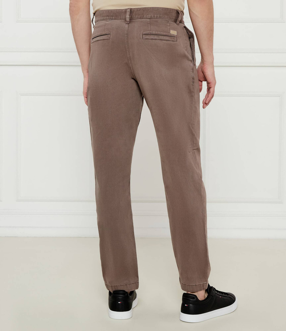Брюки Chino-Pleated BOSS ORANGE - коричневый(50539130)