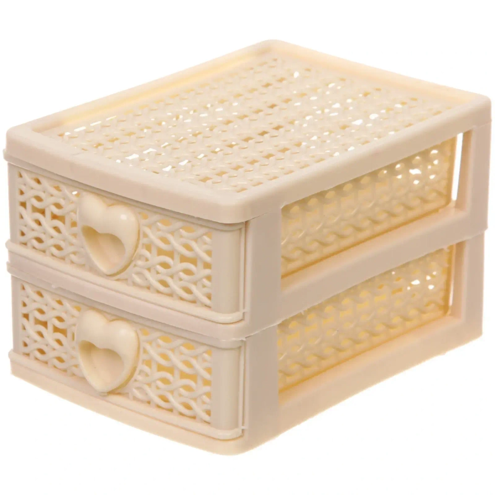 Комод малый «ПАЛЕРМО», цвет бежевый, 2 отделения, 13*9*8см