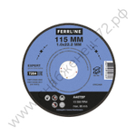 Круг отрезной по металлу FerrLine Expert 115 х 1,0 х 22,2 мм A46TBF