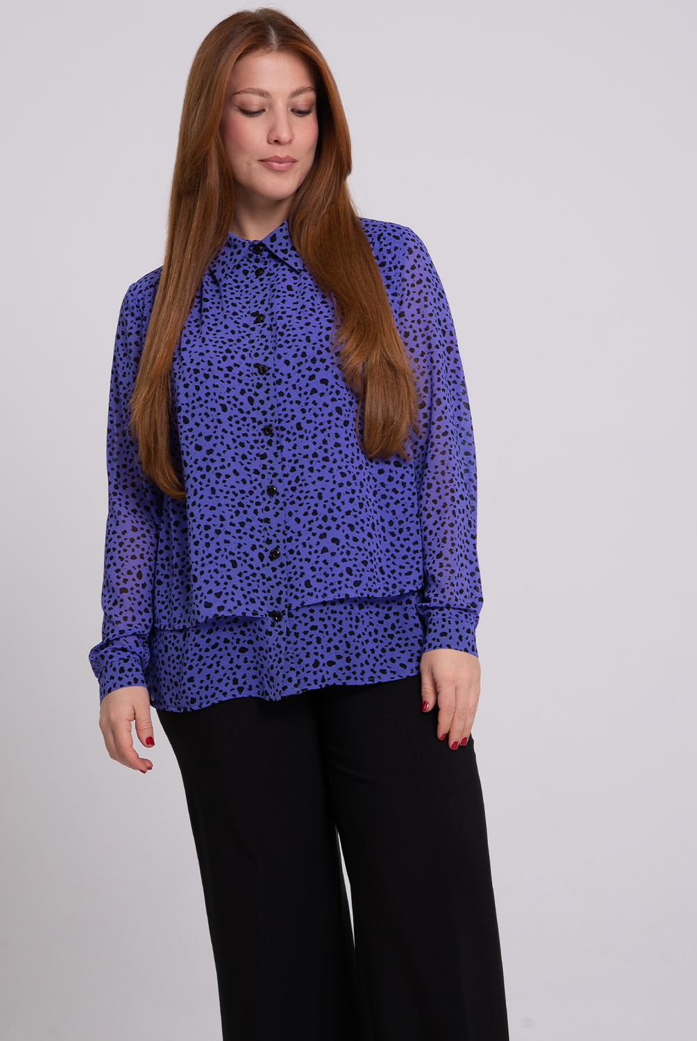 Блузка женская 1700оп, Принт #284Пр091700оп