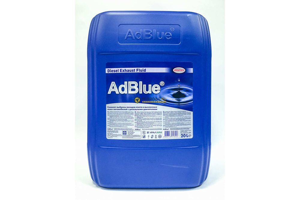 Жидкость AdBlue Sintec 20 л, для системы SCR дизельных двигателей, 805