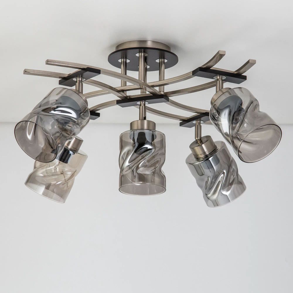 Citilux Мерида CL142155 Люстра с поворотными плафонами Матовый Хром