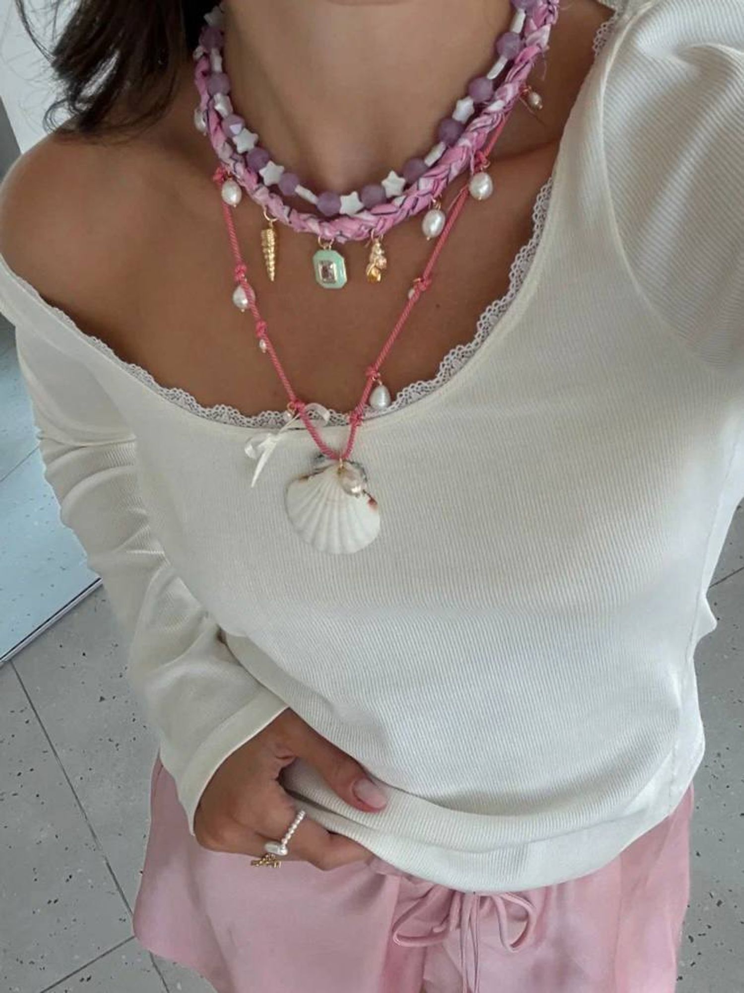 Кольцо Pearly Heart Ring